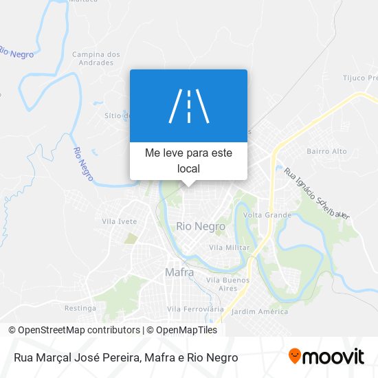 Rua Marçal José Pereira mapa