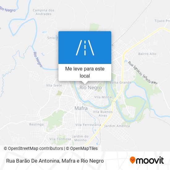 Rua Barão De Antonina mapa
