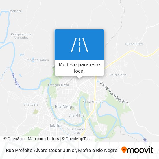 Rua Prefeito Álvaro César Júnior mapa