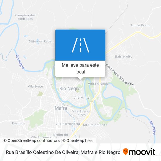 Rua Brasílio Celestino De Oliveira mapa