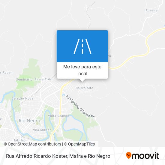 Rua Alfredo Ricardo Koster mapa