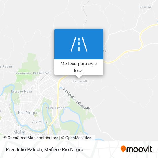 Rua Júlio Paluch mapa