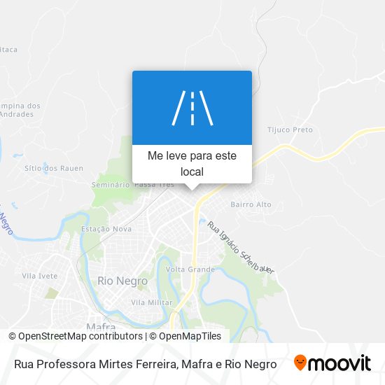 Rua Professora Mirtes Ferreira mapa