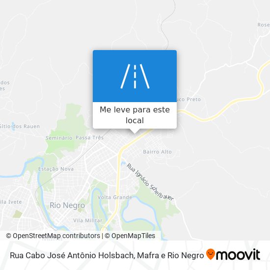 Rua Cabo José Antônio Holsbach mapa