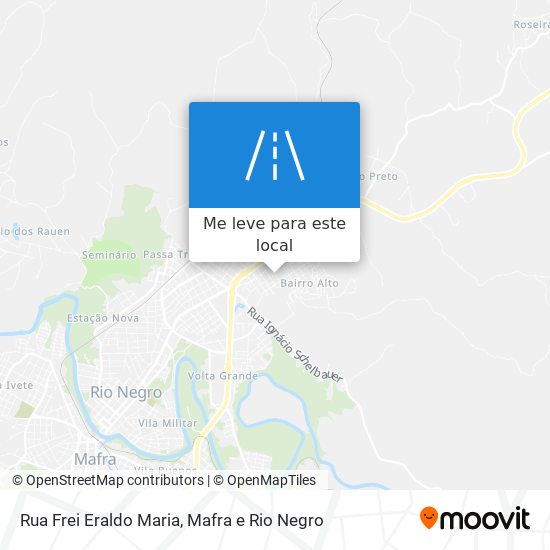 Rua Frei Eraldo Maria mapa