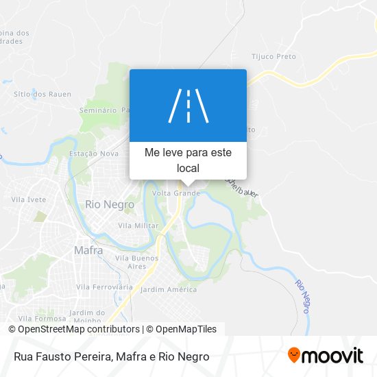 Rua Fausto Pereira mapa