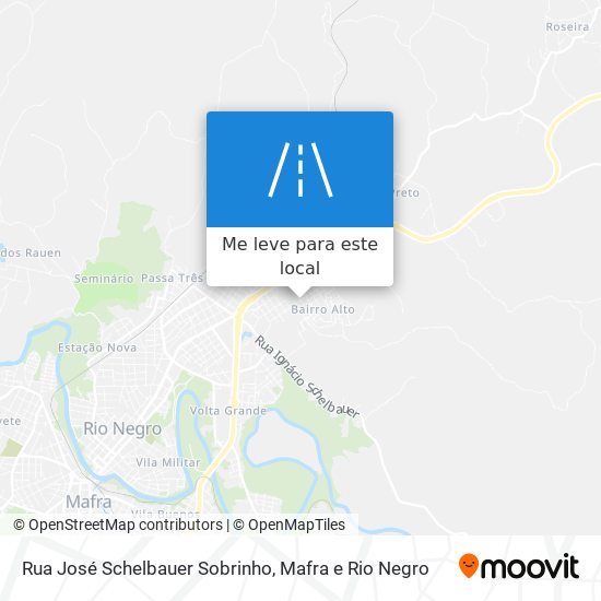 Rua José Schelbauer Sobrinho mapa