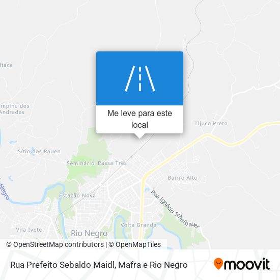 Rua Prefeito Sebaldo Maidl mapa