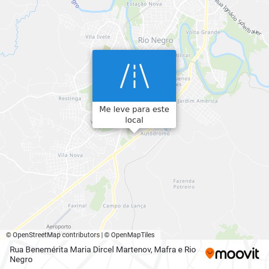 Rua Benemérita Maria Dircel Martenov mapa