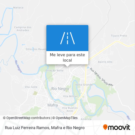 Rua Luiz Ferreira Ramos mapa