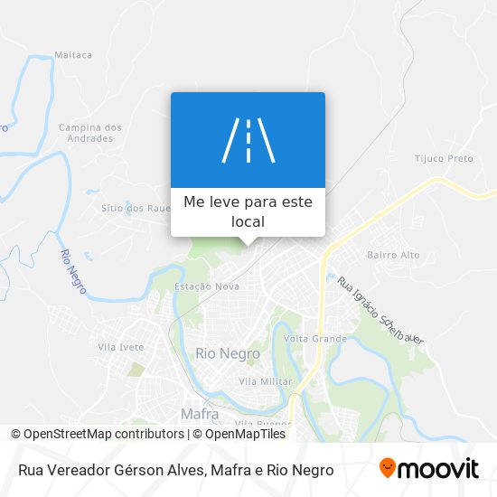 Rua Vereador Gérson Alves mapa