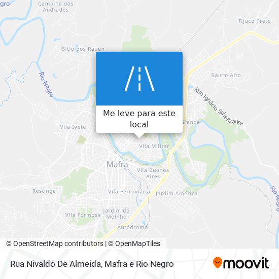 Rua Nivaldo De Almeida mapa