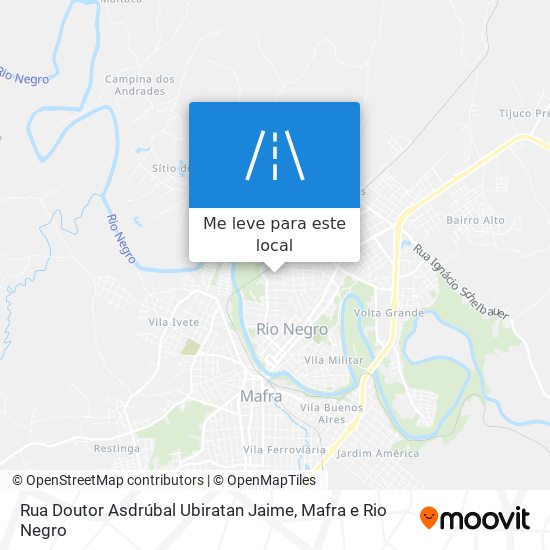 Rua Doutor Asdrúbal Ubiratan Jaime mapa