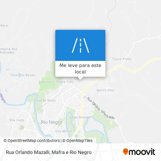 Rua Orlando Mazalli mapa