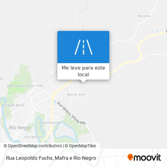 Rua Leopoldo Fuchs mapa