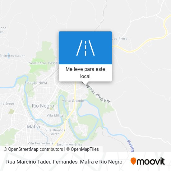 Rua Marcírio Tadeu Fernandes mapa
