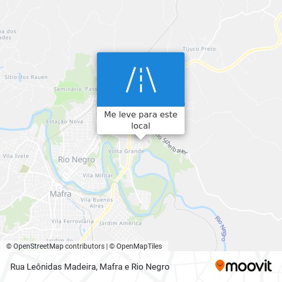 Rua Leônidas Madeira mapa