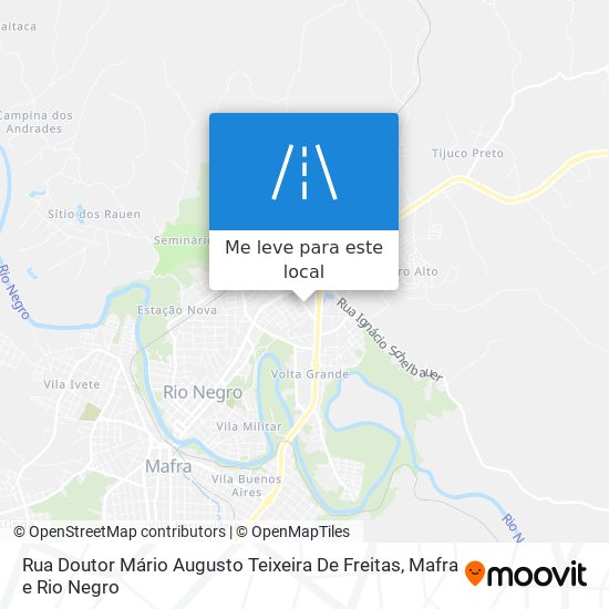 Rua Doutor Mário Augusto Teixeira De Freitas mapa