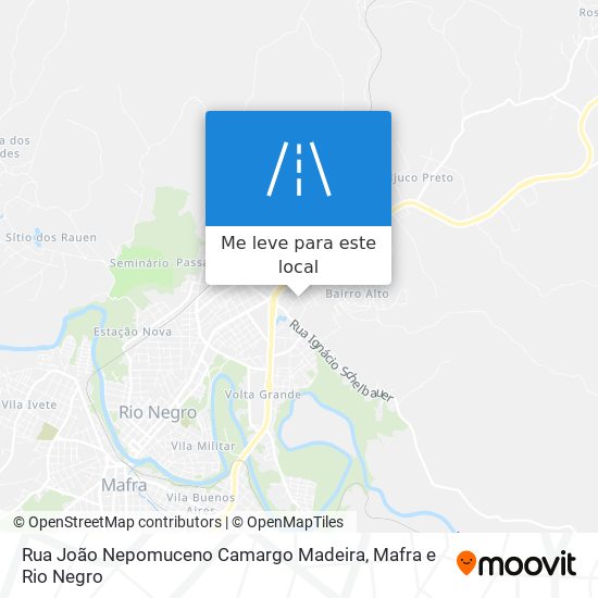 Rua João Nepomuceno Camargo Madeira mapa