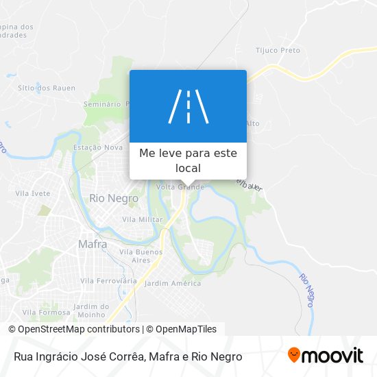 Rua Ingrácio José Corrêa mapa