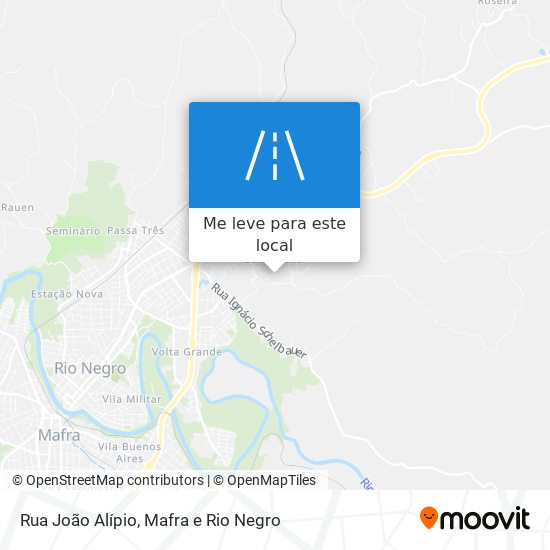 Rua João Alípio mapa