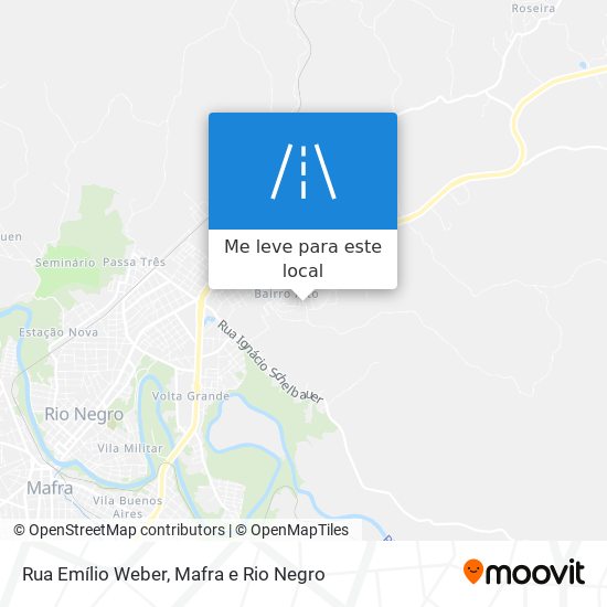 Rua Emílio Weber mapa