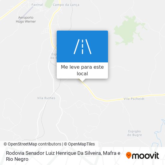 Rodovia Senador Luiz Henrique Da Silveira mapa