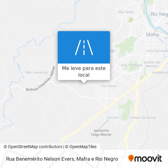 Rua Benemérito Nelson Evers mapa