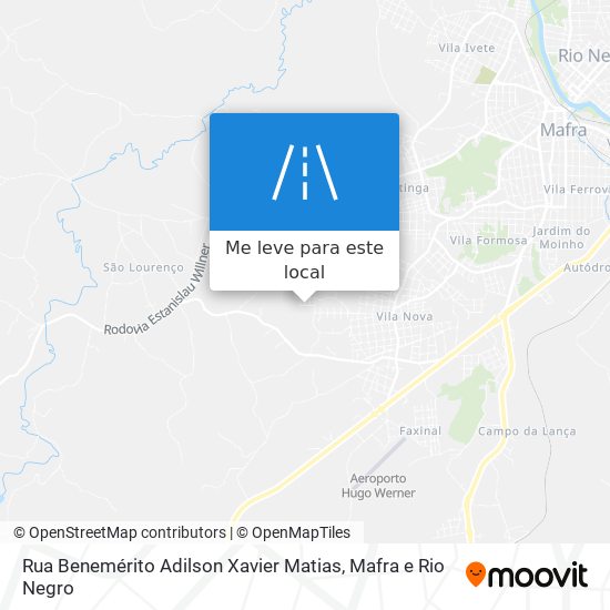 Rua Benemérito Adilson Xavier Matias mapa