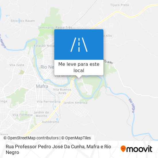 Rua Professor Pedro José Da Cunha mapa