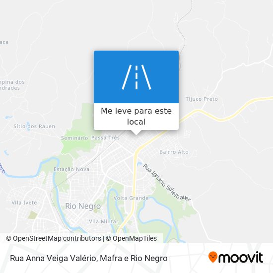 Rua Anna Veiga Valério mapa