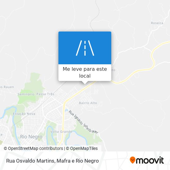 Rua Osvaldo Martins mapa