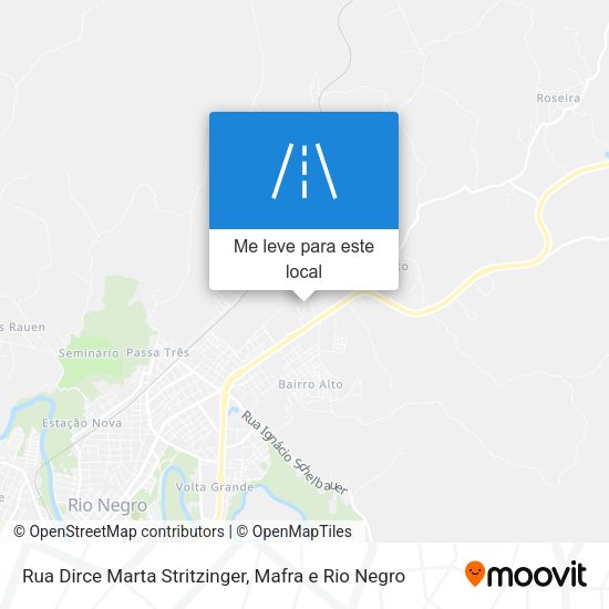 Rua Dirce Marta Stritzinger mapa