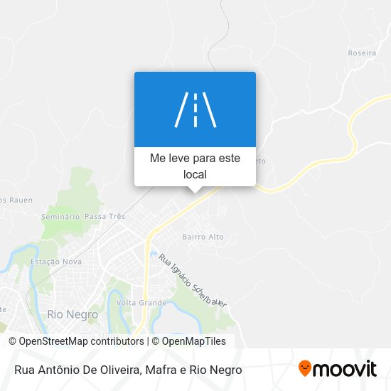 Rua Antônio De Oliveira mapa