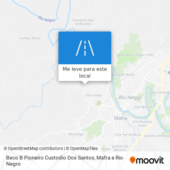 Beco B Pioneiro Custodio Dos Santos mapa