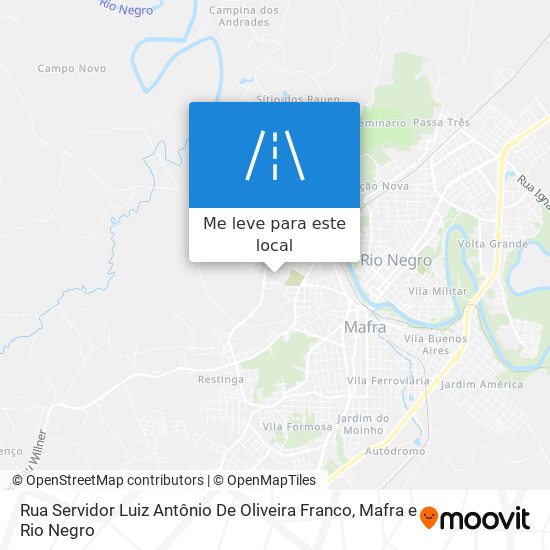 Rua Servidor Luiz Antônio De Oliveira Franco mapa