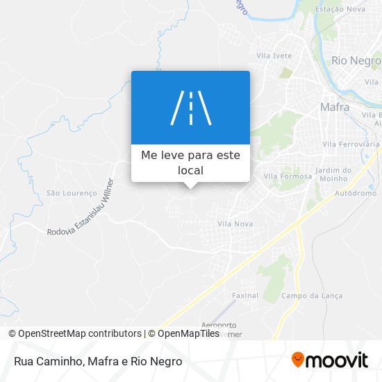 Rua Caminho mapa