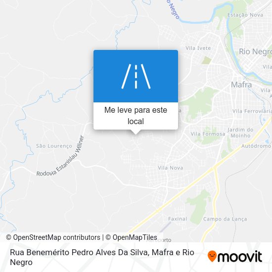 Rua Benemérito Pedro Alves Da Silva mapa