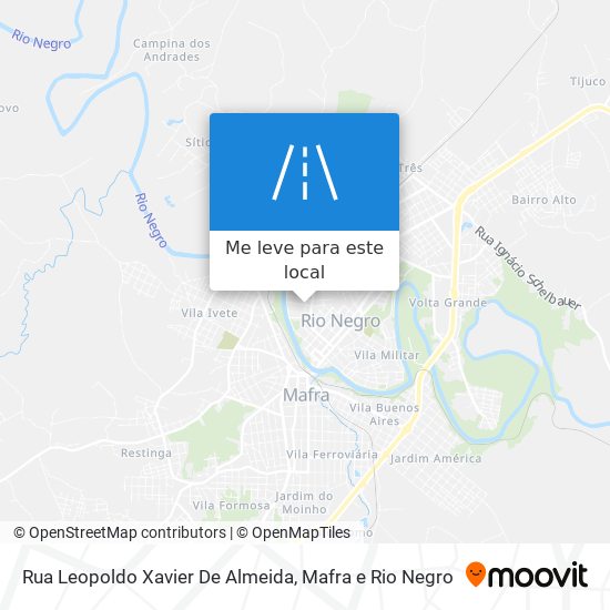 Rua Leopoldo Xavier De Almeida mapa