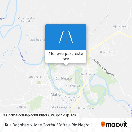 Rua Dagoberto José Corrêa mapa