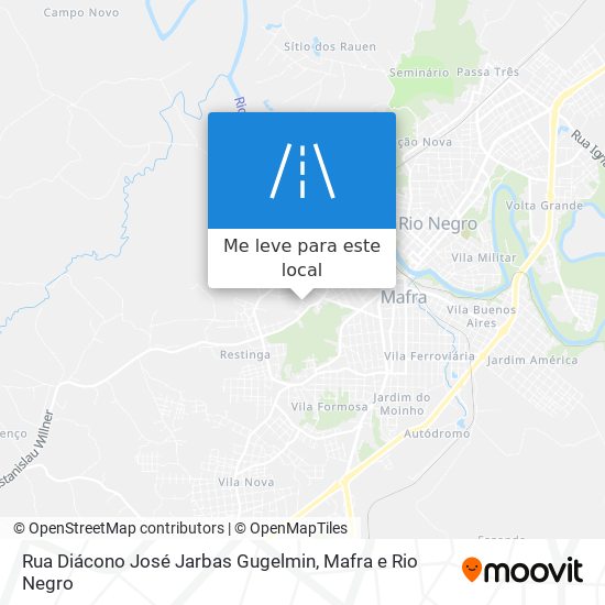 Rua Diácono José Jarbas Gugelmin mapa