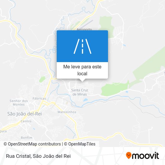Rua Cristal mapa