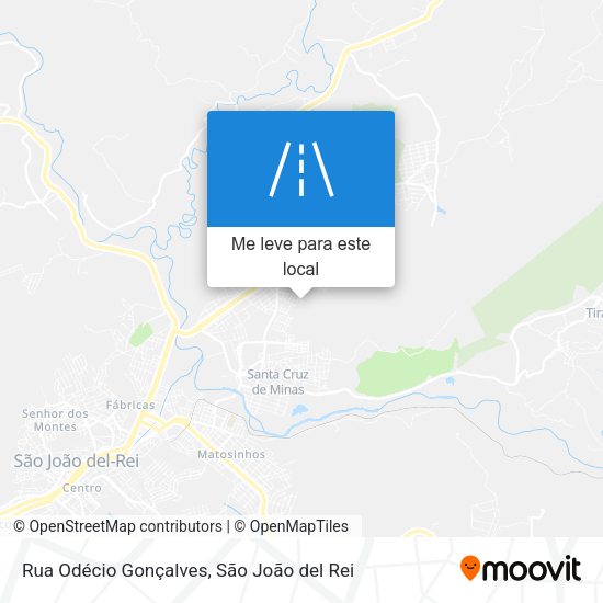 Rua Odécio Gonçalves mapa