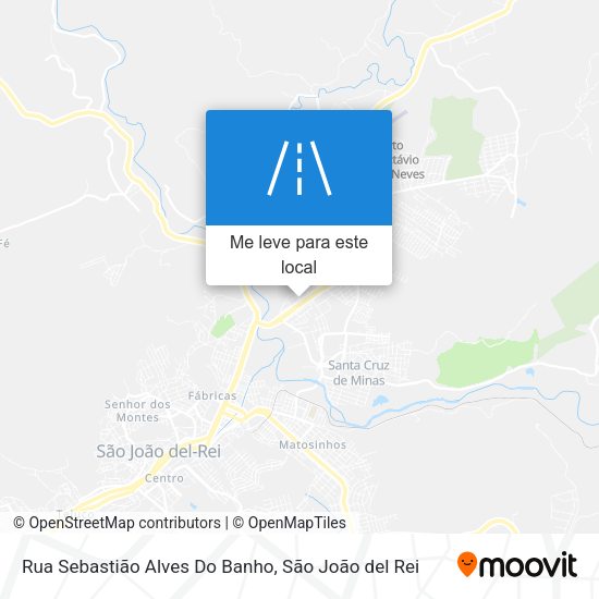Rua Sebastião Alves Do Banho mapa