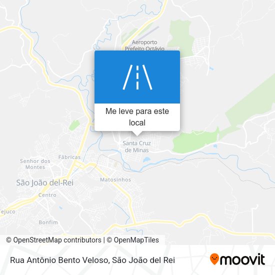 Rua Antônio Bento Veloso mapa