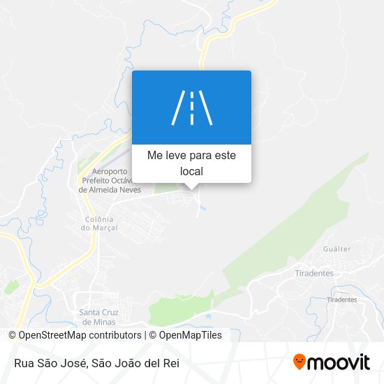 Rua São José mapa