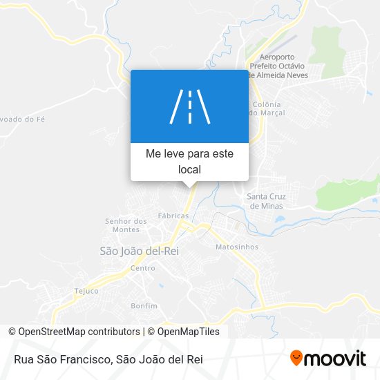 Rua São Francisco mapa