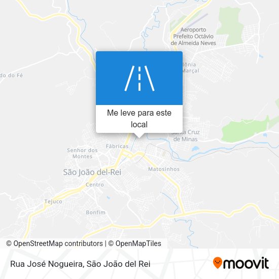 Rua José Nogueira mapa