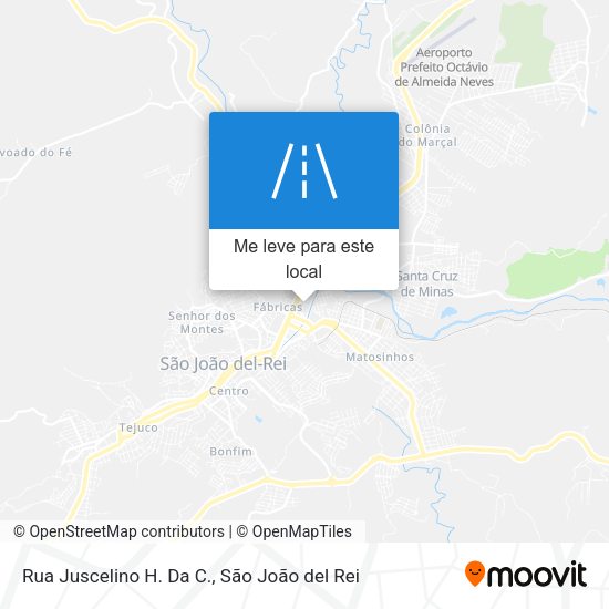 Rua Juscelino H. Da C. mapa
