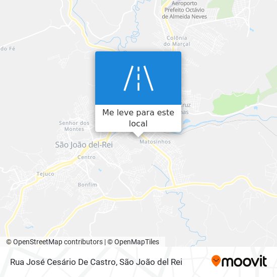 Rua José Cesário De Castro mapa